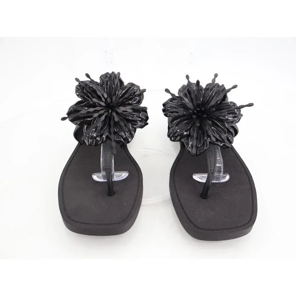 Larroude hibiscus sandals