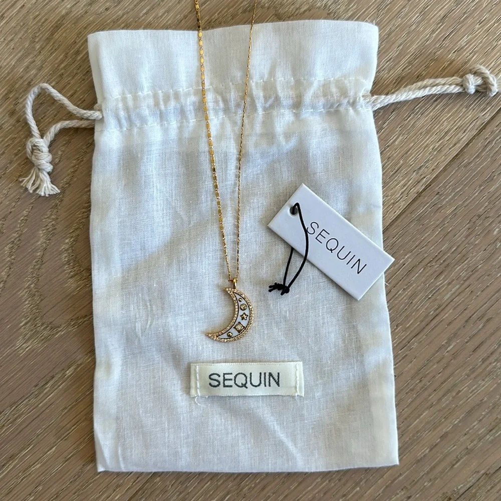 Sequin aura moon