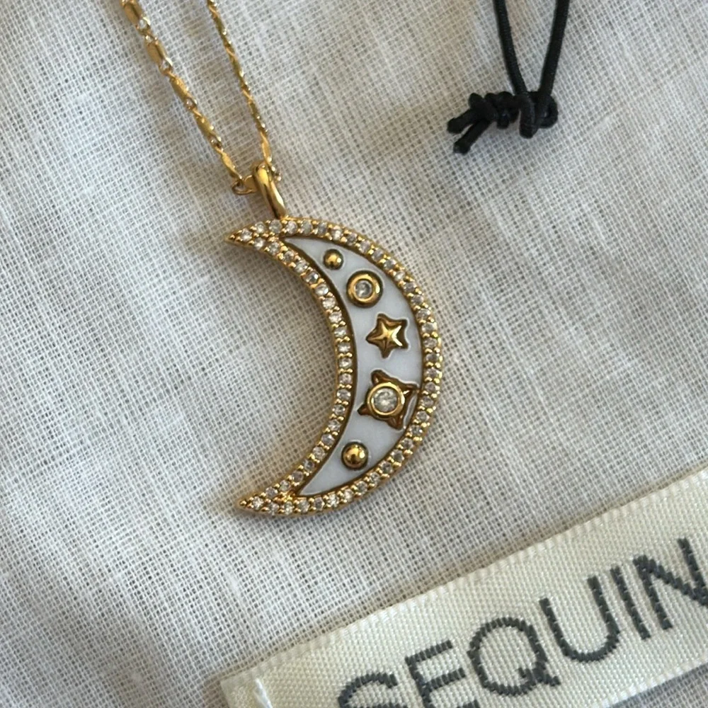 Sequin aura moon