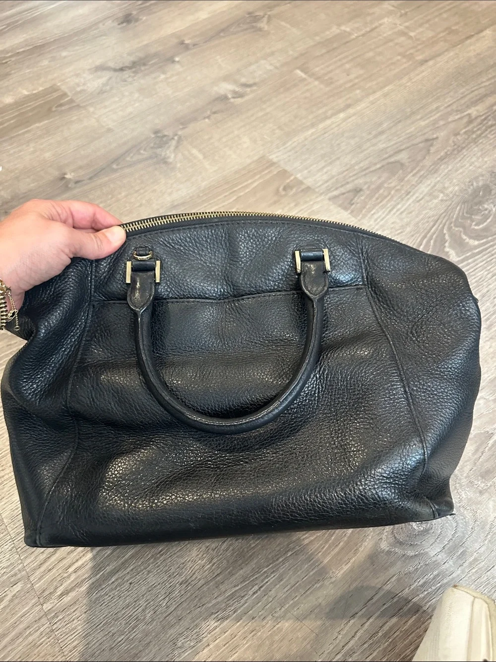 Michael Kors structured pebbled