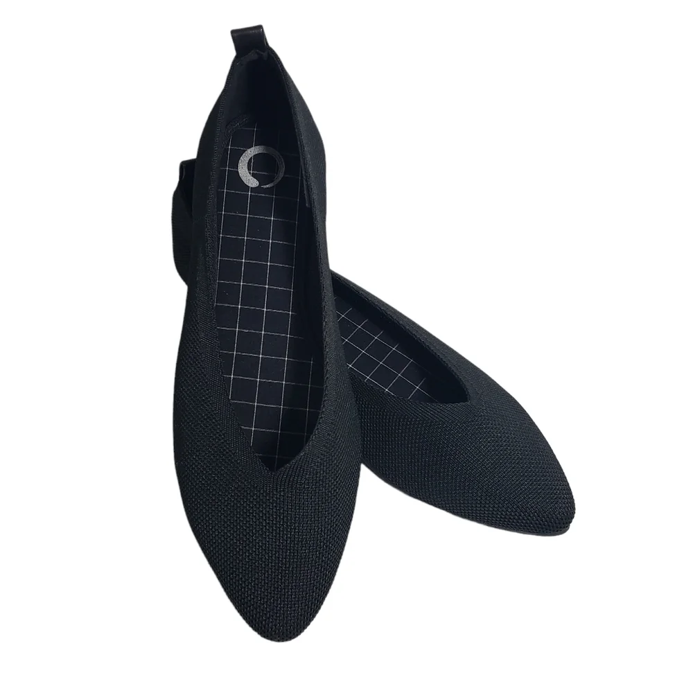 Journee Collection Veata Black Ballet Flat Sz 10