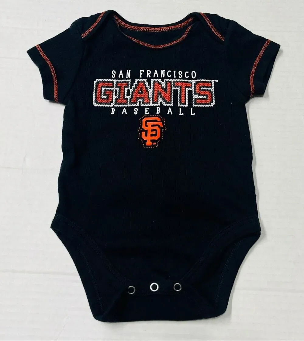 MLB Baby Black San Francisco Giants Bodysuit   Boys Size 0/3 Months