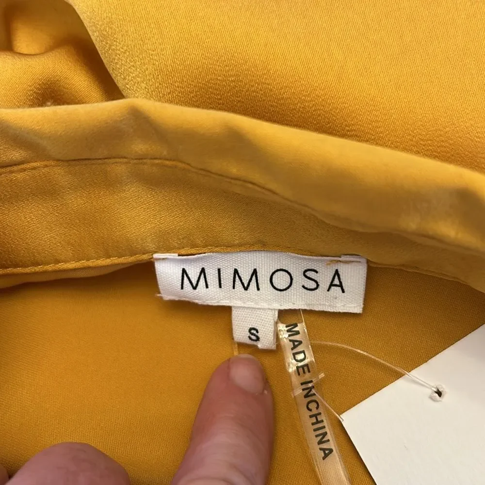 Mimosa blouse gold