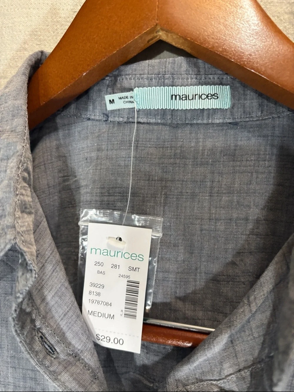 Maurices classic button