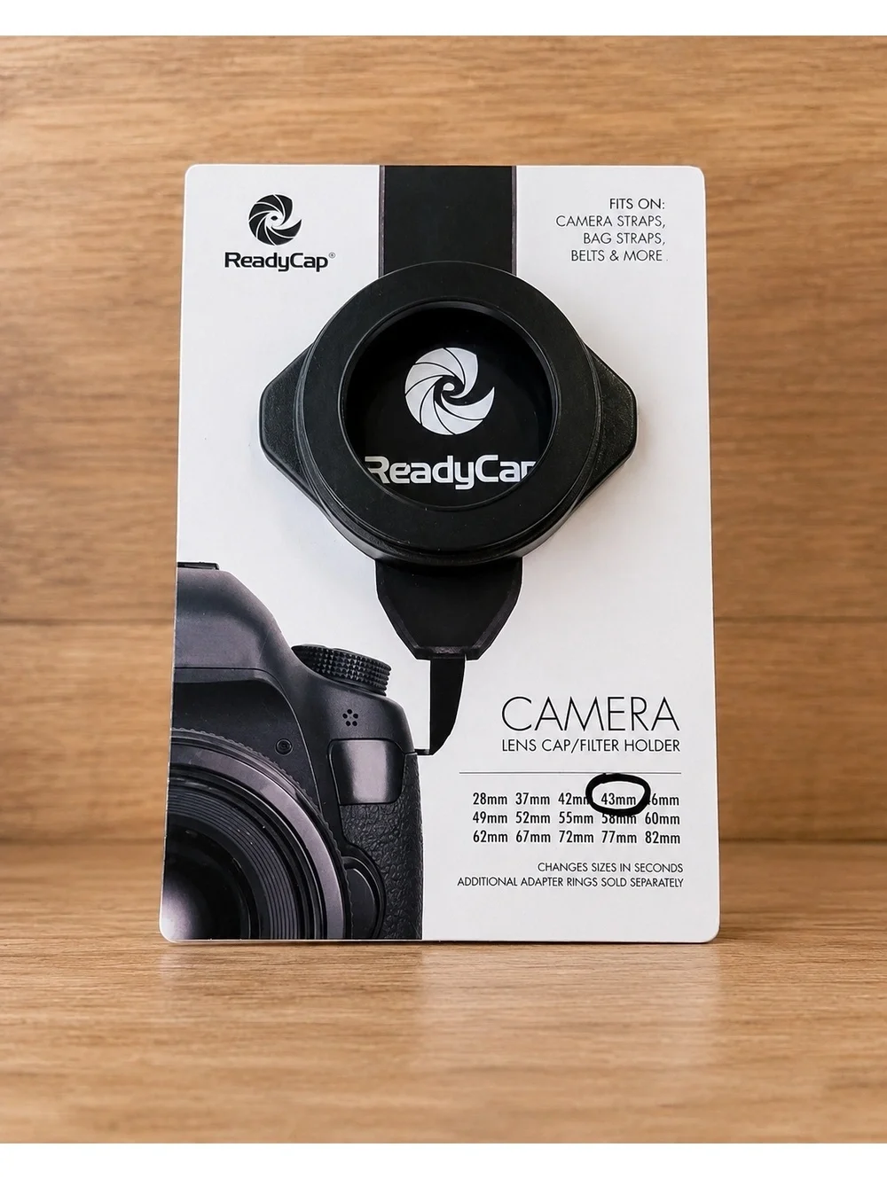 ReadyCap 43mm Camera Lens Cap Filter Holder Strap Mount NEW