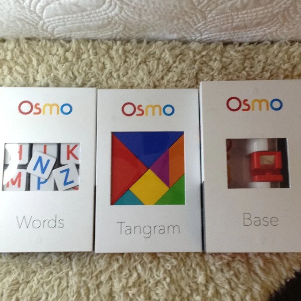 OSMO Words Interactive Learning tool; Tangram & Base. Great way to teach basics