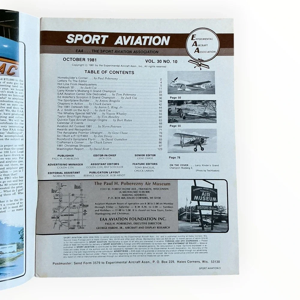 EAA (Experimental Aircraft Association) vintage october