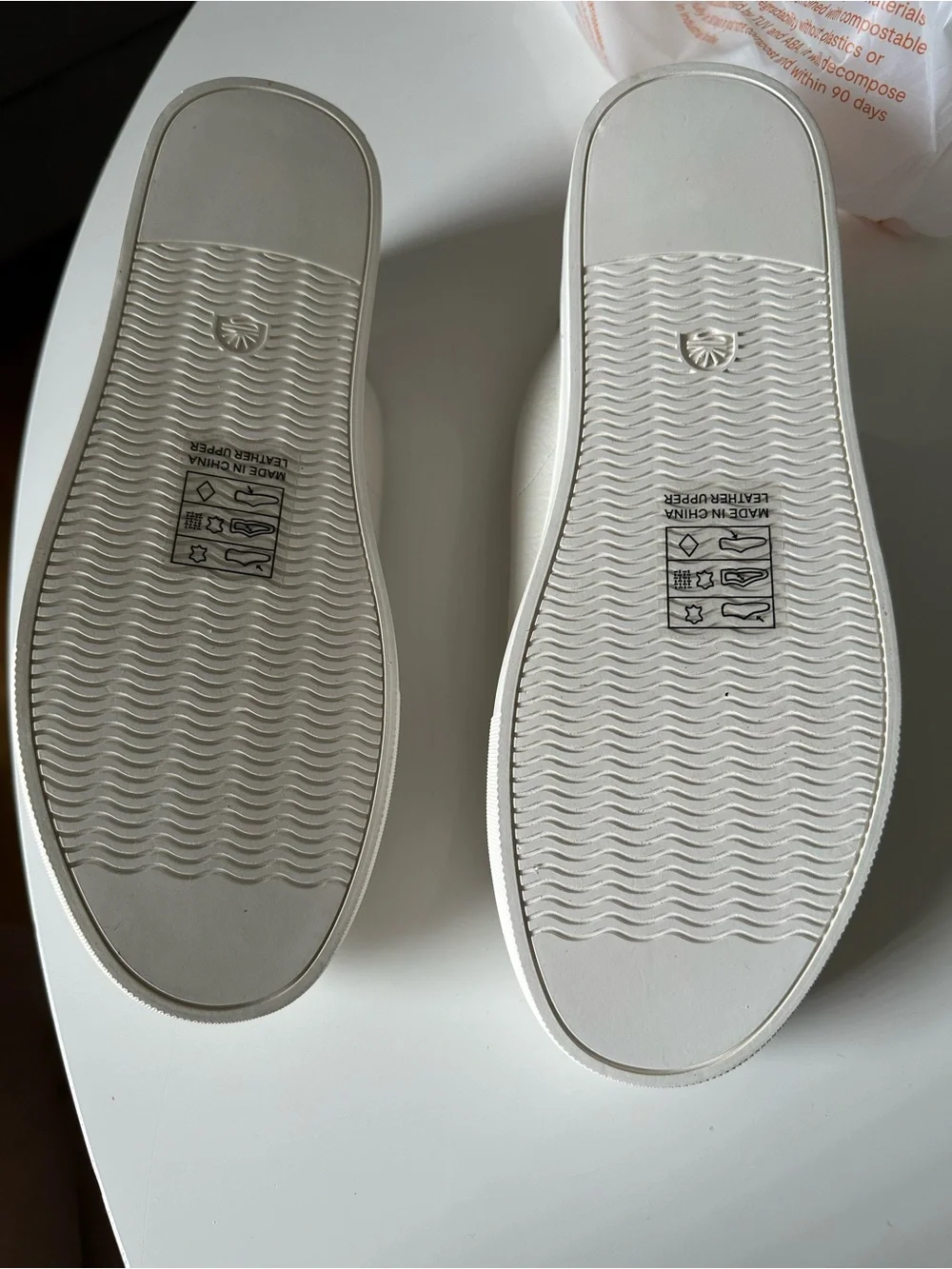Soludos White Leather Platform Sneakers