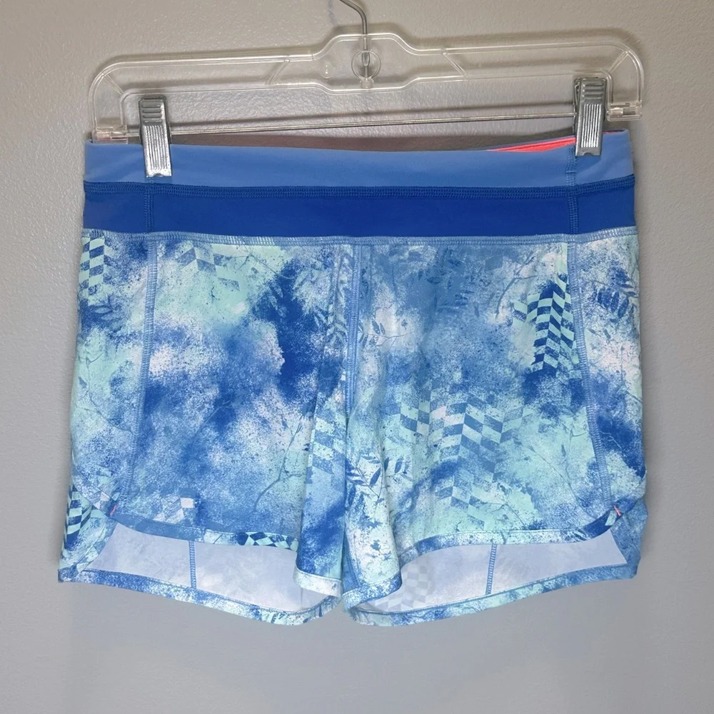 Ivivva by Lululemon Girls Blue Running Shorts‎ Size 14