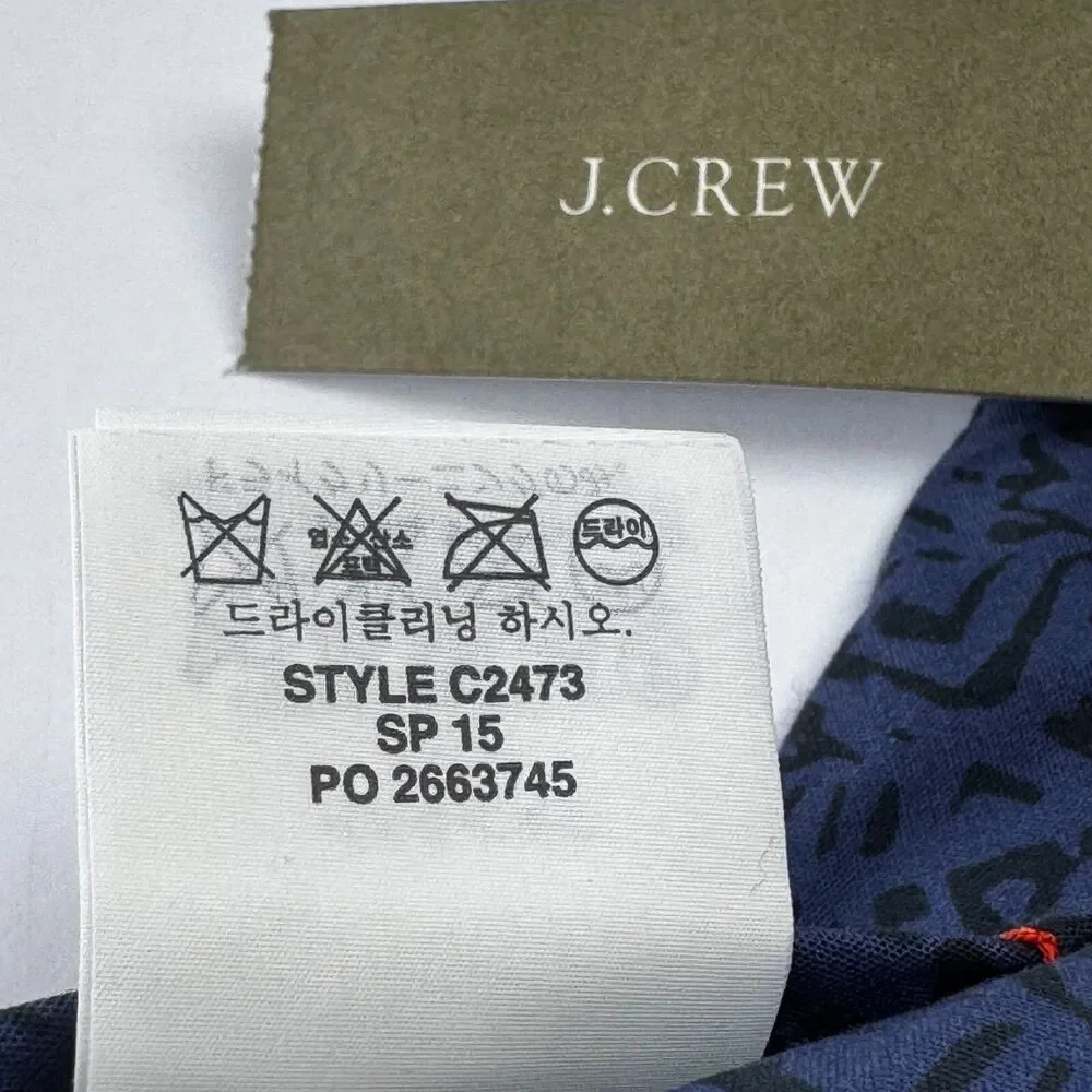 J. Crew cotton tag