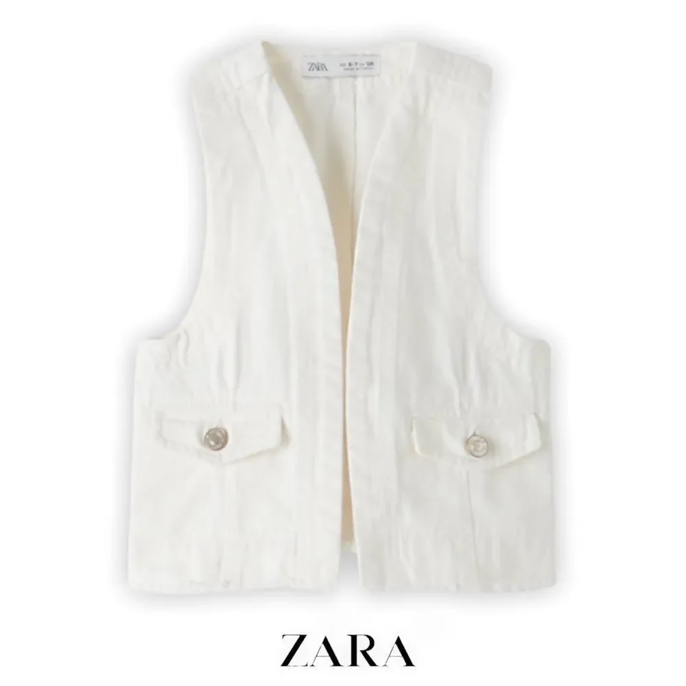 ZARA Kids | White | DENIM VEST