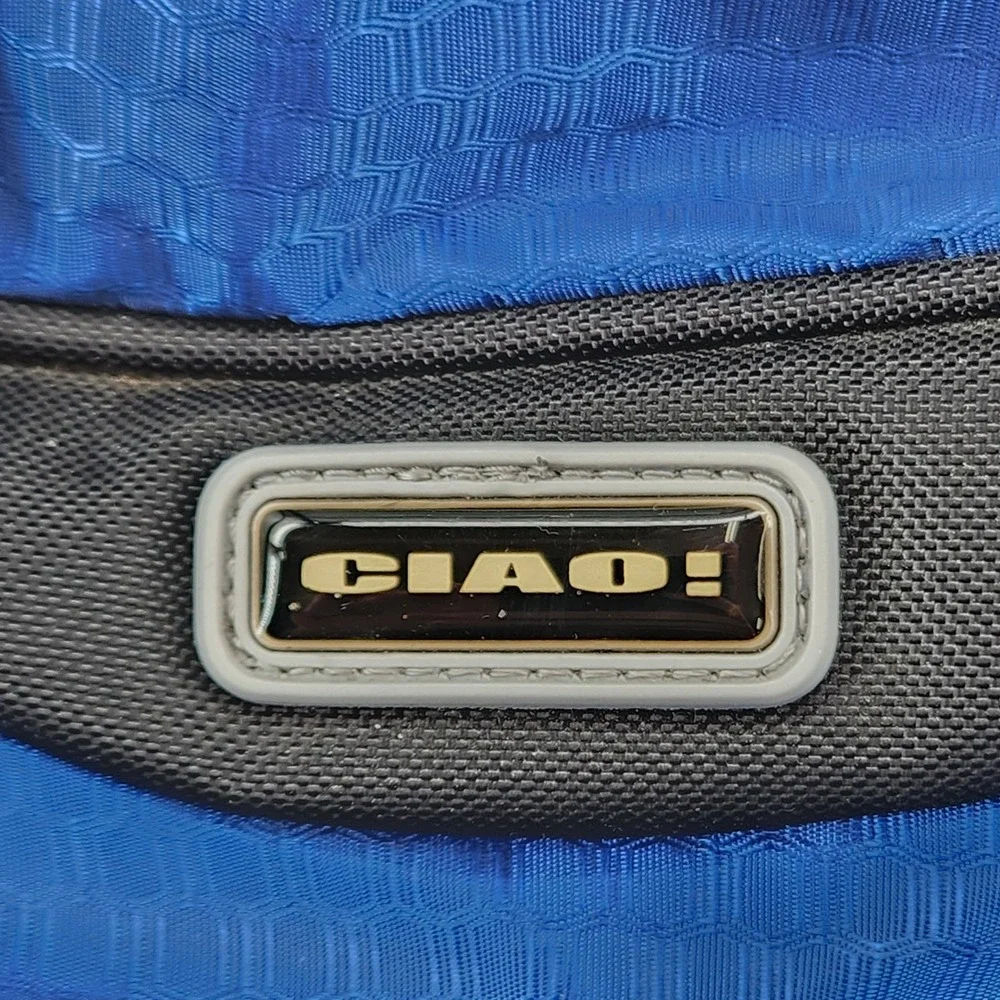 CIAO Rolling Duffel Bag 22 Inch Blue Black Wheeled Carry‎ On Travel Luggage