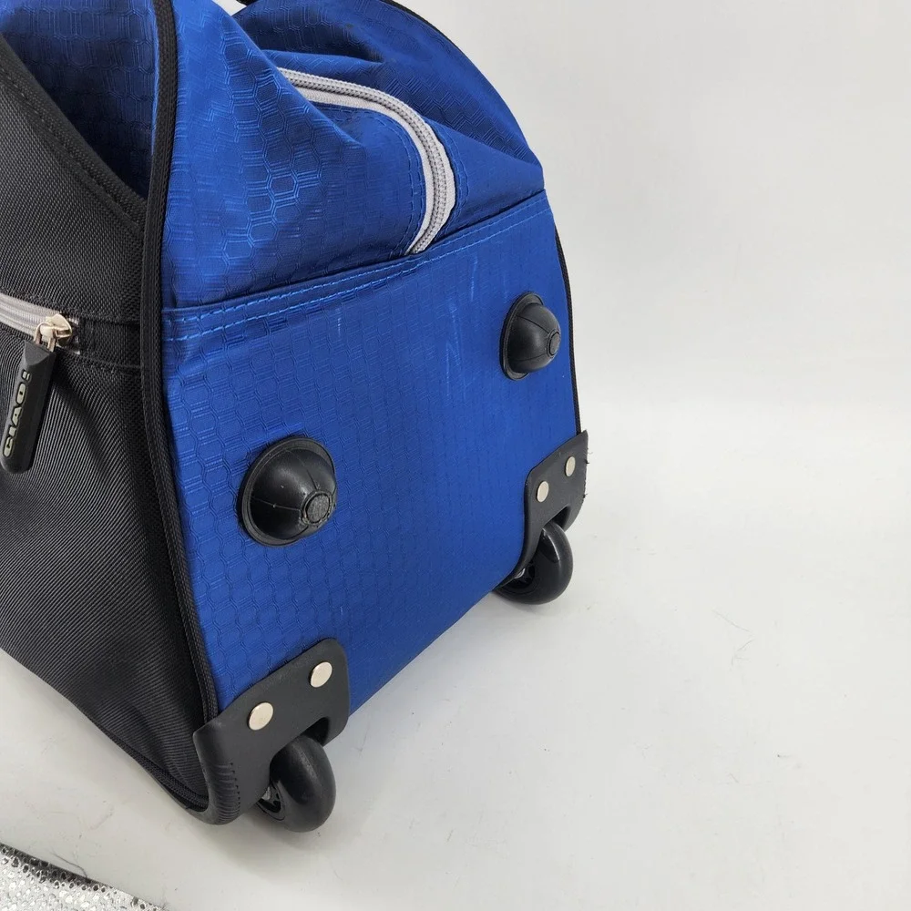 CIAO Rolling Duffel Bag 22 Inch Blue Black Wheeled Carry‎ On Travel Luggage