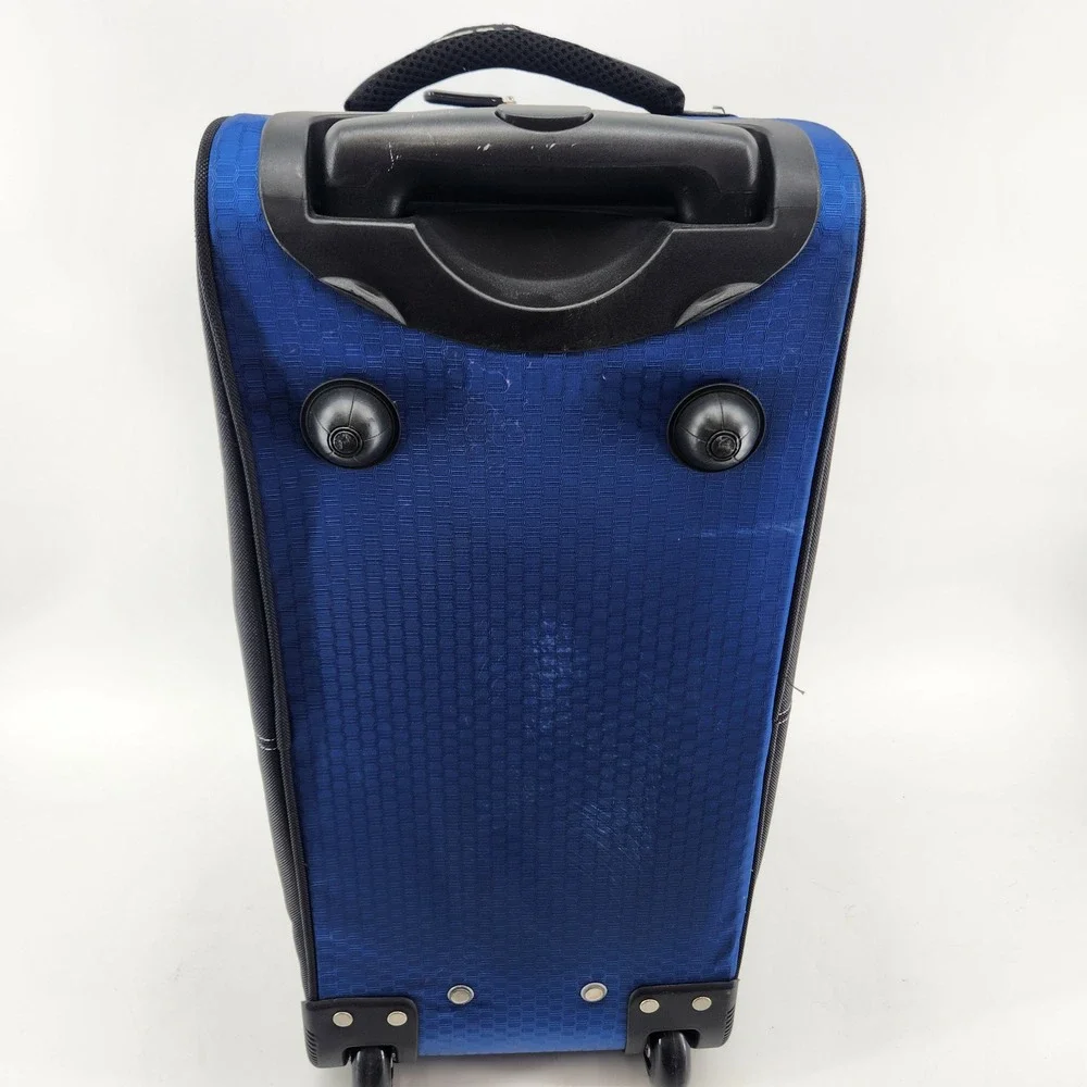 CIAO Rolling Duffel Bag 22 Inch Blue Black Wheeled Carry‎ On Travel Luggage
