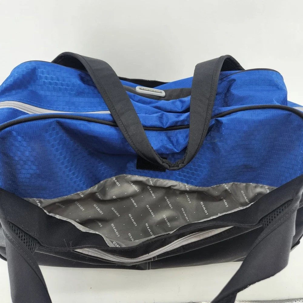 CIAO Rolling Duffel Bag 22 Inch Blue Black Wheeled Carry‎ On Travel Luggage