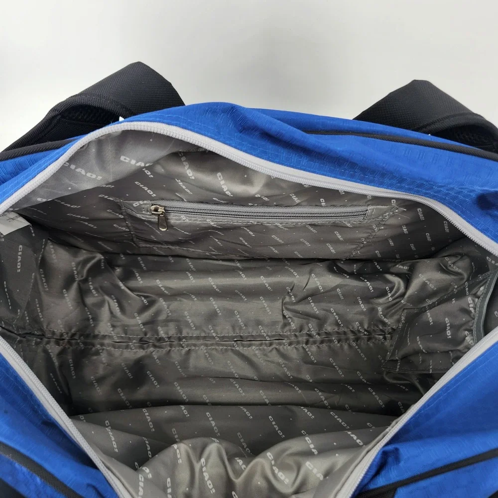CIAO Rolling Duffel Bag 22 Inch Blue Black Wheeled Carry‎ On Travel Luggage