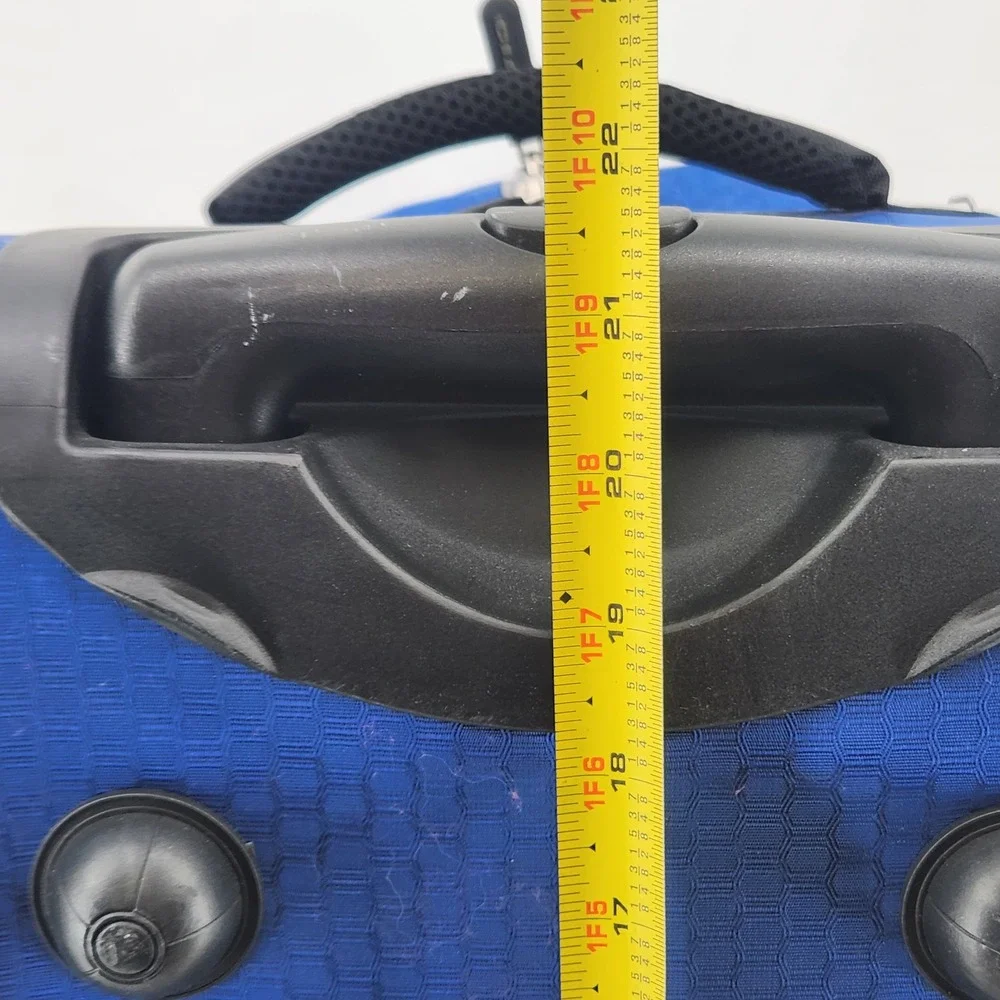 CIAO Rolling Duffel Bag 22 Inch Blue Black Wheeled Carry‎ On Travel Luggage