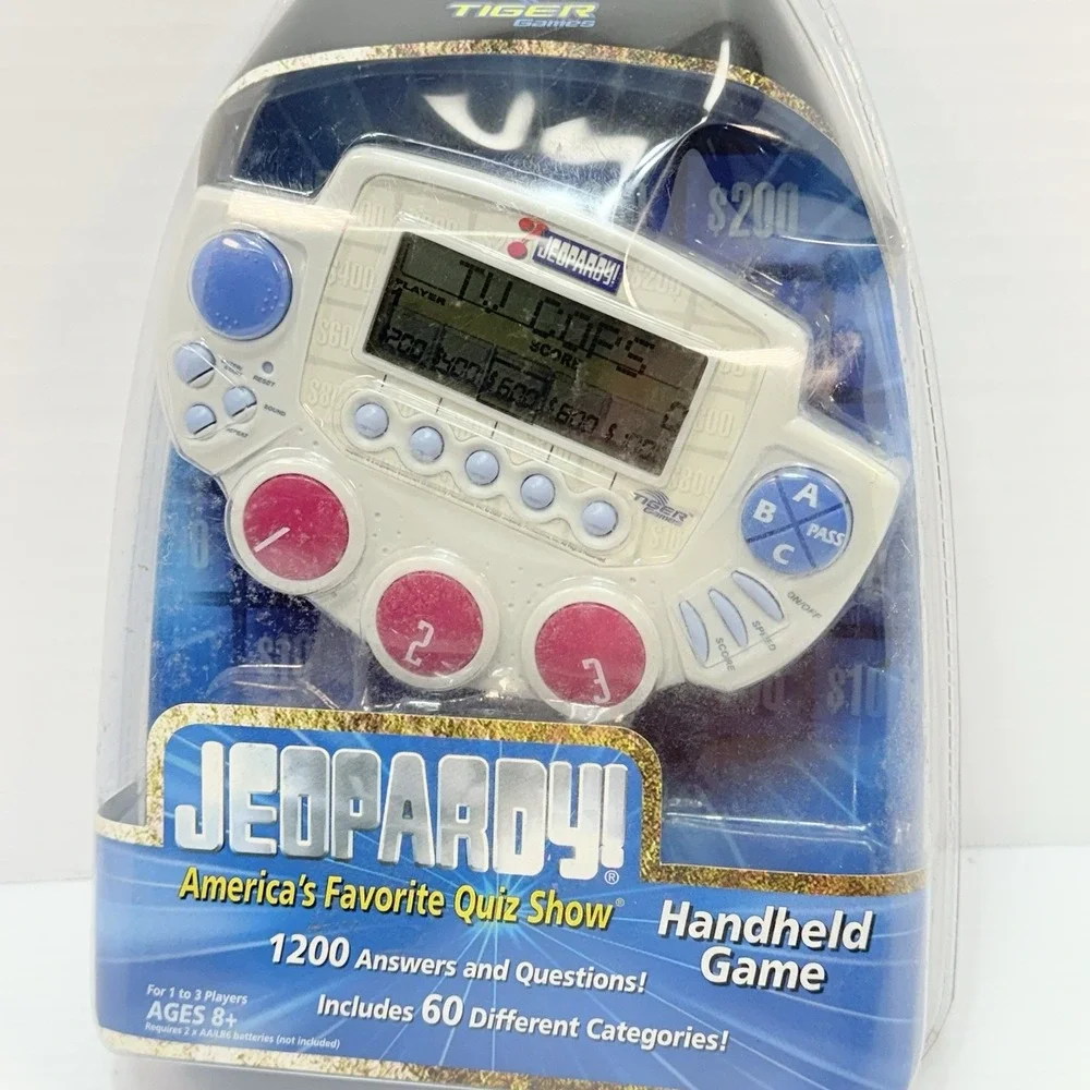 2002 Tiger Games Hasbro Jeopardy! Electronic Hand-Held LCD Game Brand NEW Sealed