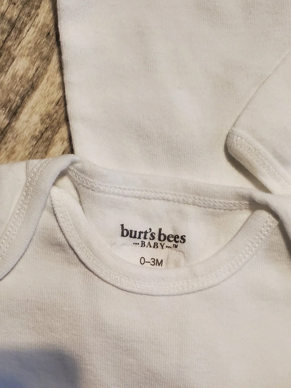 Burts Bees Baby white longsleeve