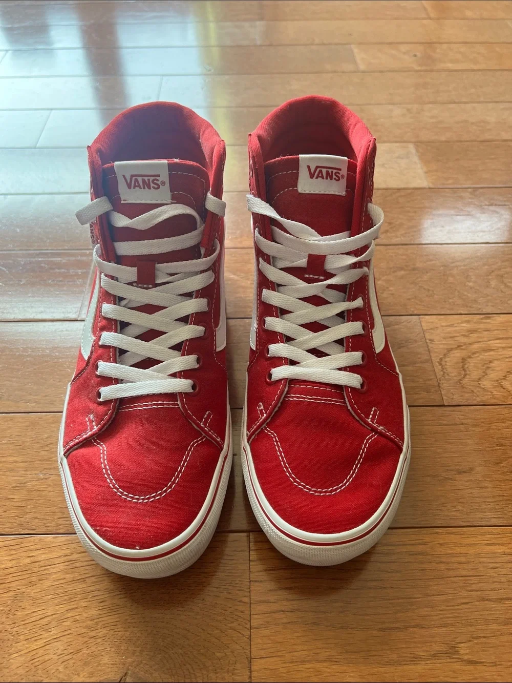 Vans bold red