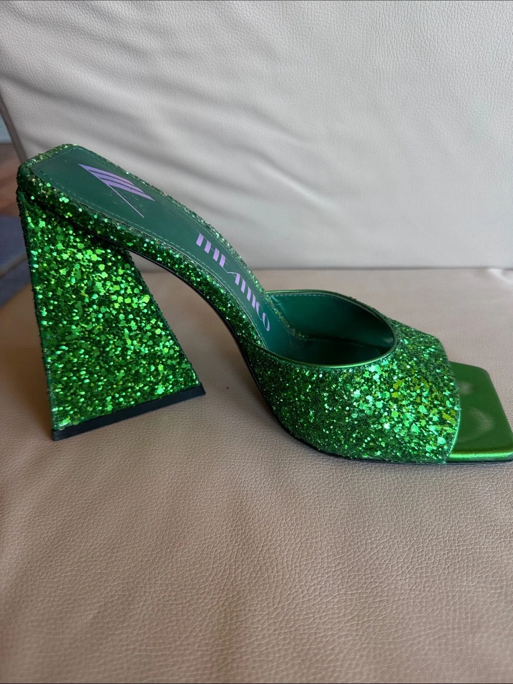 The Attico glitter covered