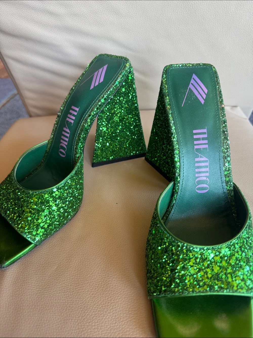 The Attico glitter covered