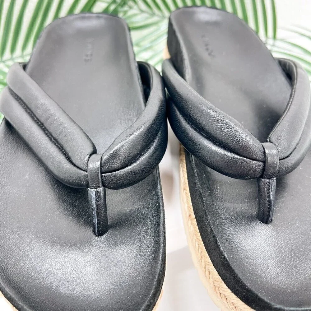 Vince black leather