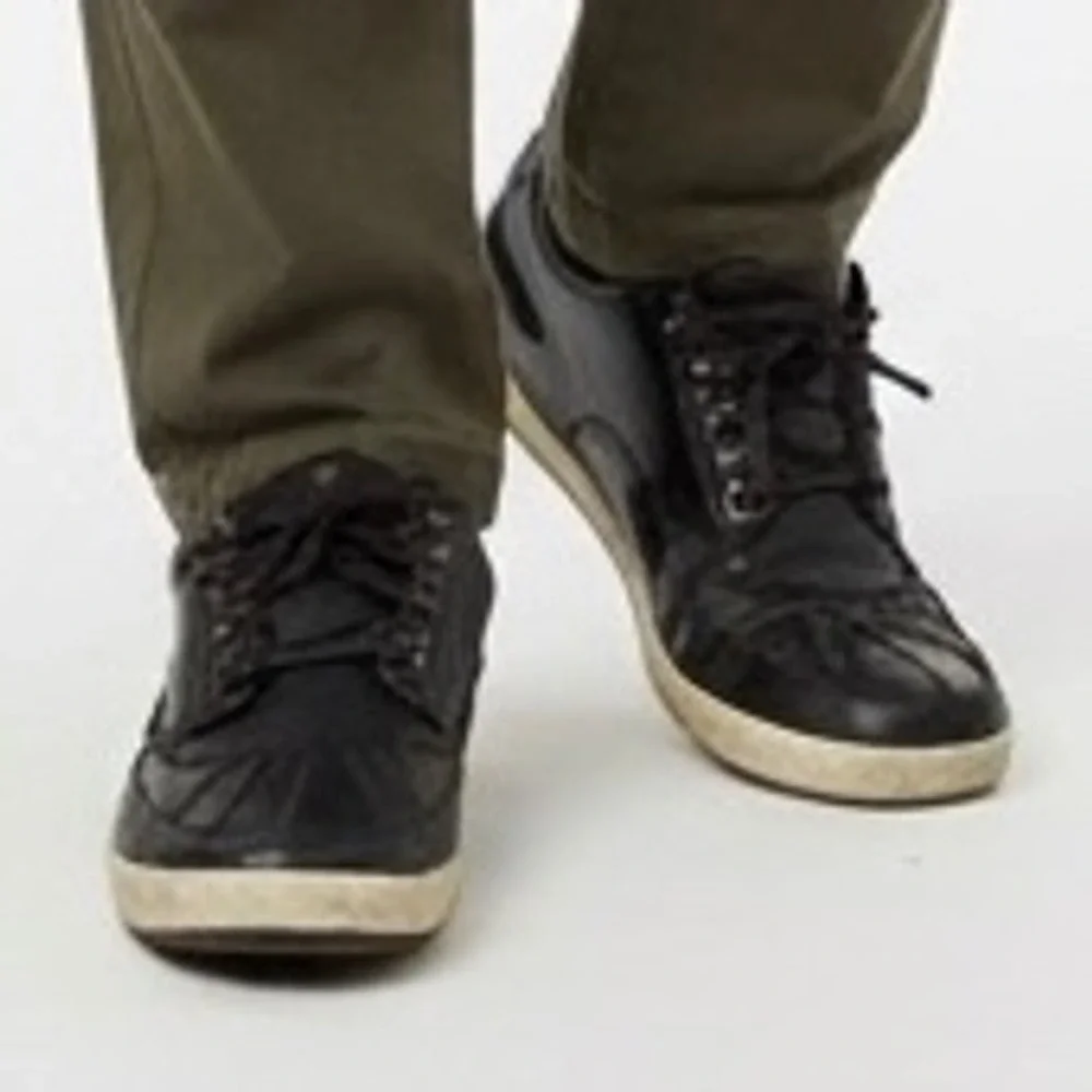 Polo‎ Ralph Lauren Ramiro Shoes Men 13 Leather Duck Boat Sneaker Casual Black