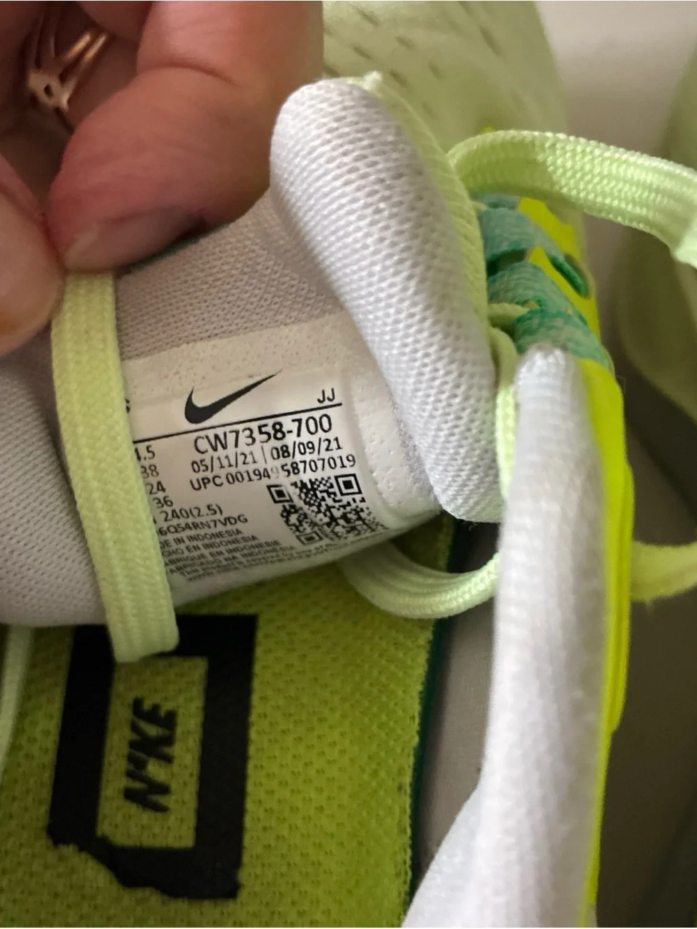 Nike breathable neon