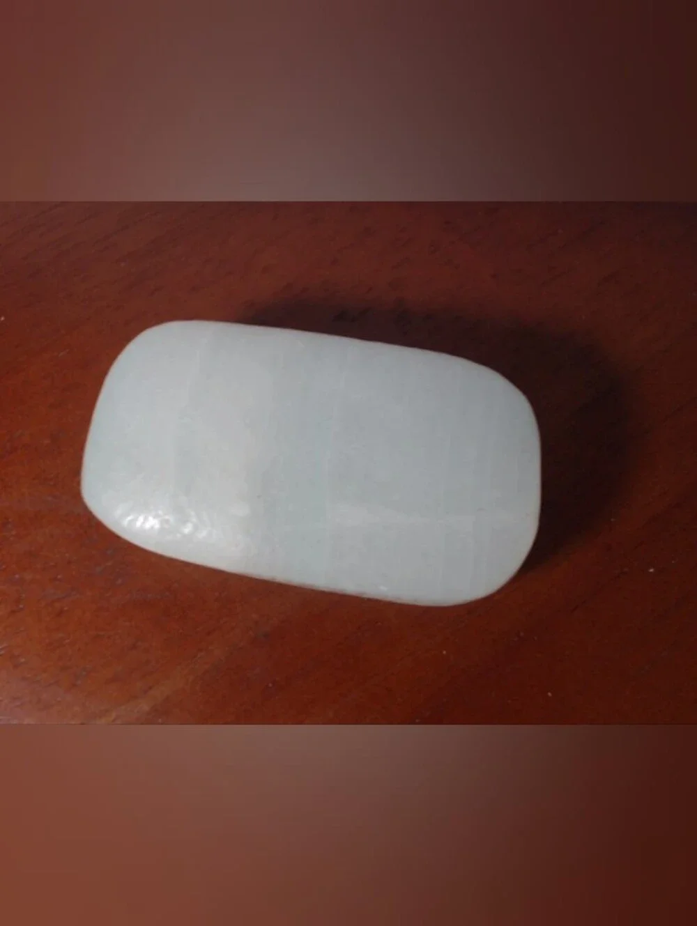 Green Calcite Crystal Palm Stone