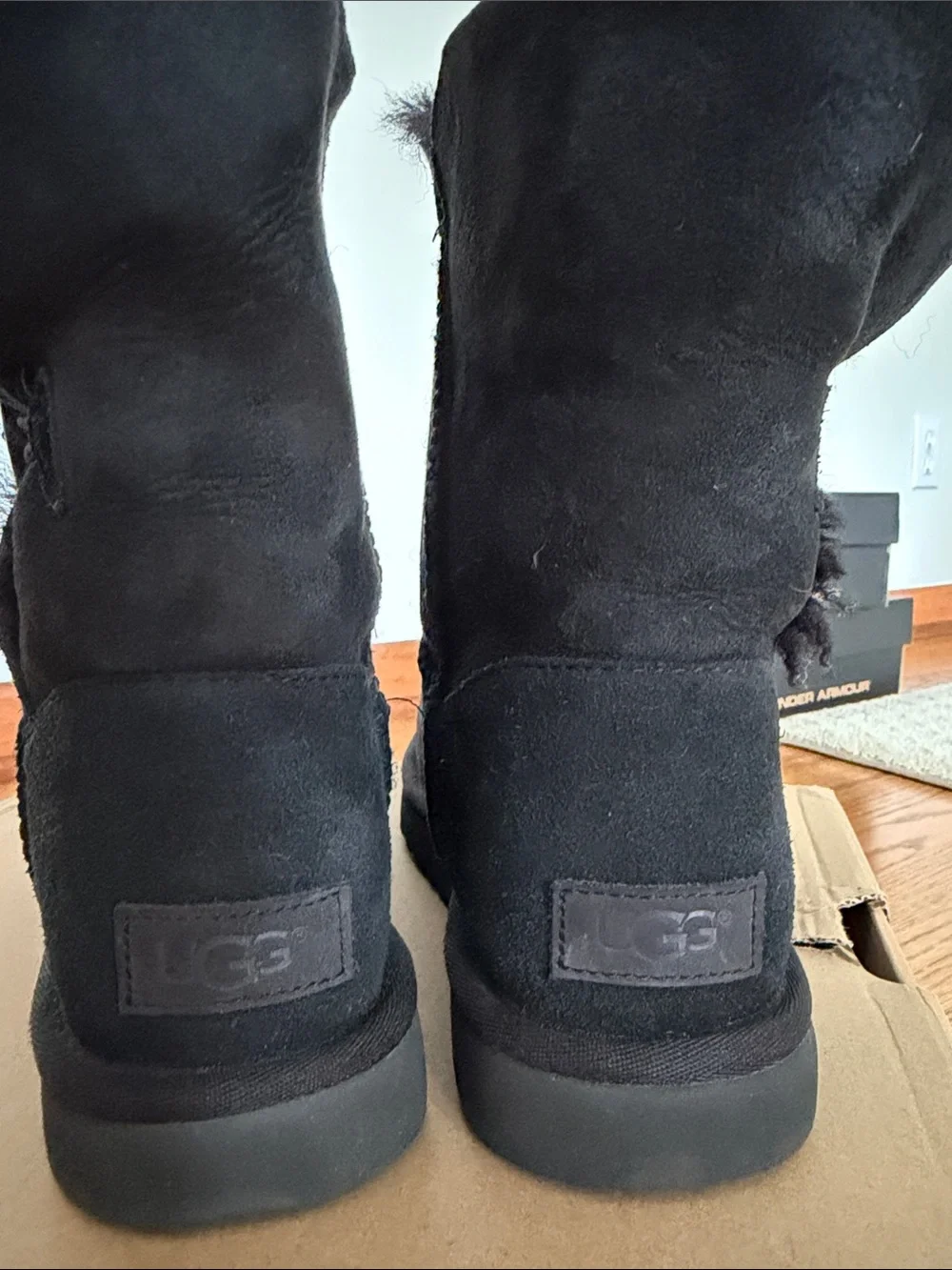 UGG black suede