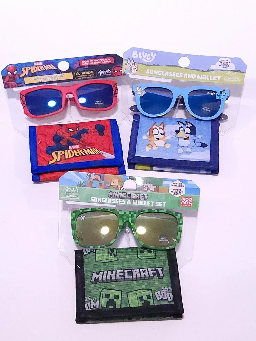 **Choice Of** Cartoon Theme Kids' Sunglasses & Wallet Set