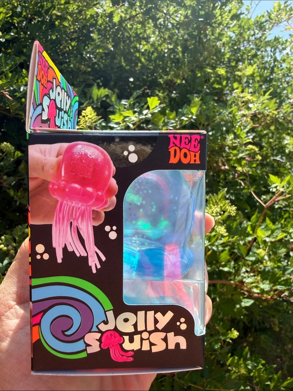 Needoh Jelly Squish Kids Blue Jellyfish Squishy