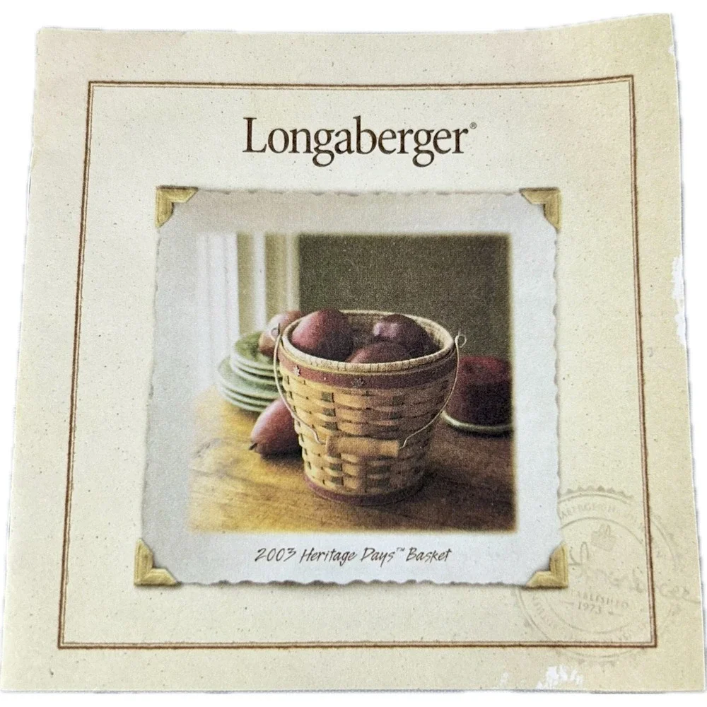 Longaberger beautiful 2003