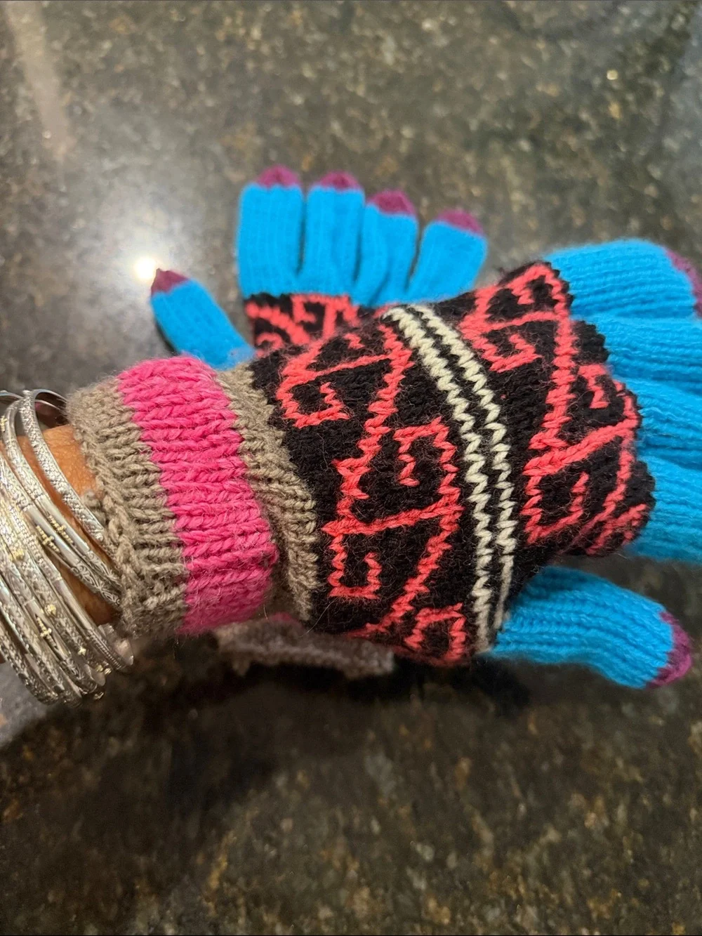 Hand Crafted fingers design geometric
