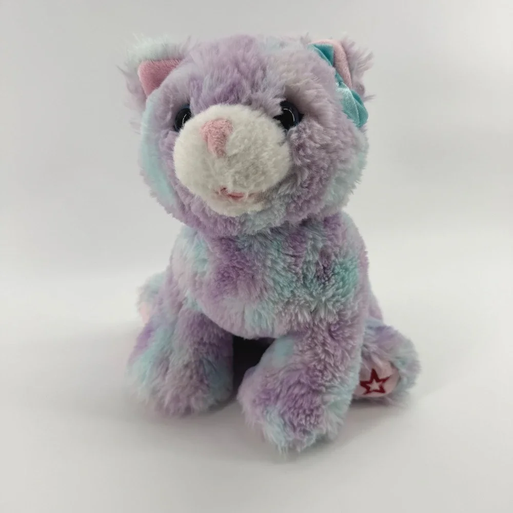 American Girl Purrpley Pink Kitty Cat Plush Pet HJB26 Truly Me Purple Blue Swirl