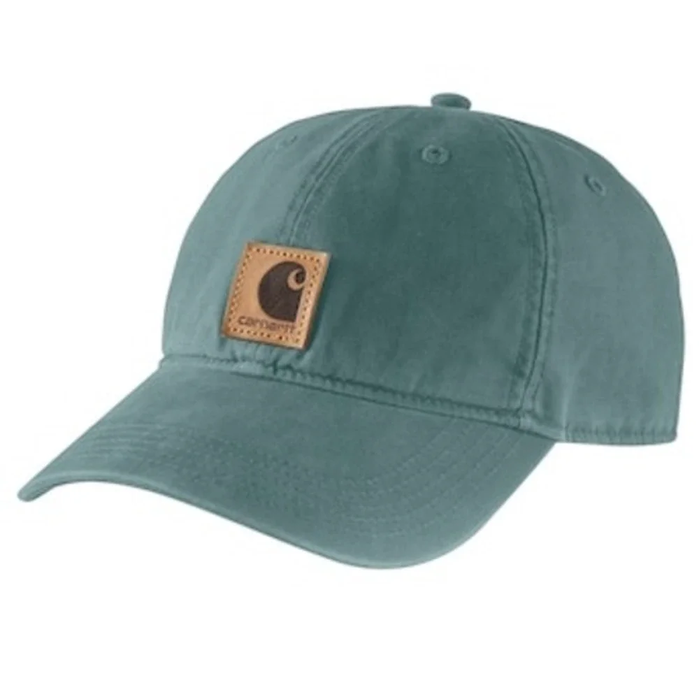 Carhartt Canvas Logo Patch Baseball Cap Hat Sea Pine Workwear Casual Classic‎