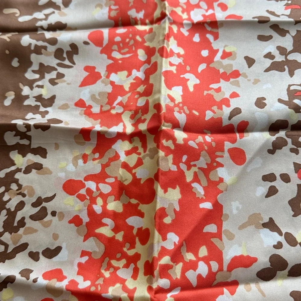 Vintage 100% silk Bill Blass Speckled Patterned Scarf