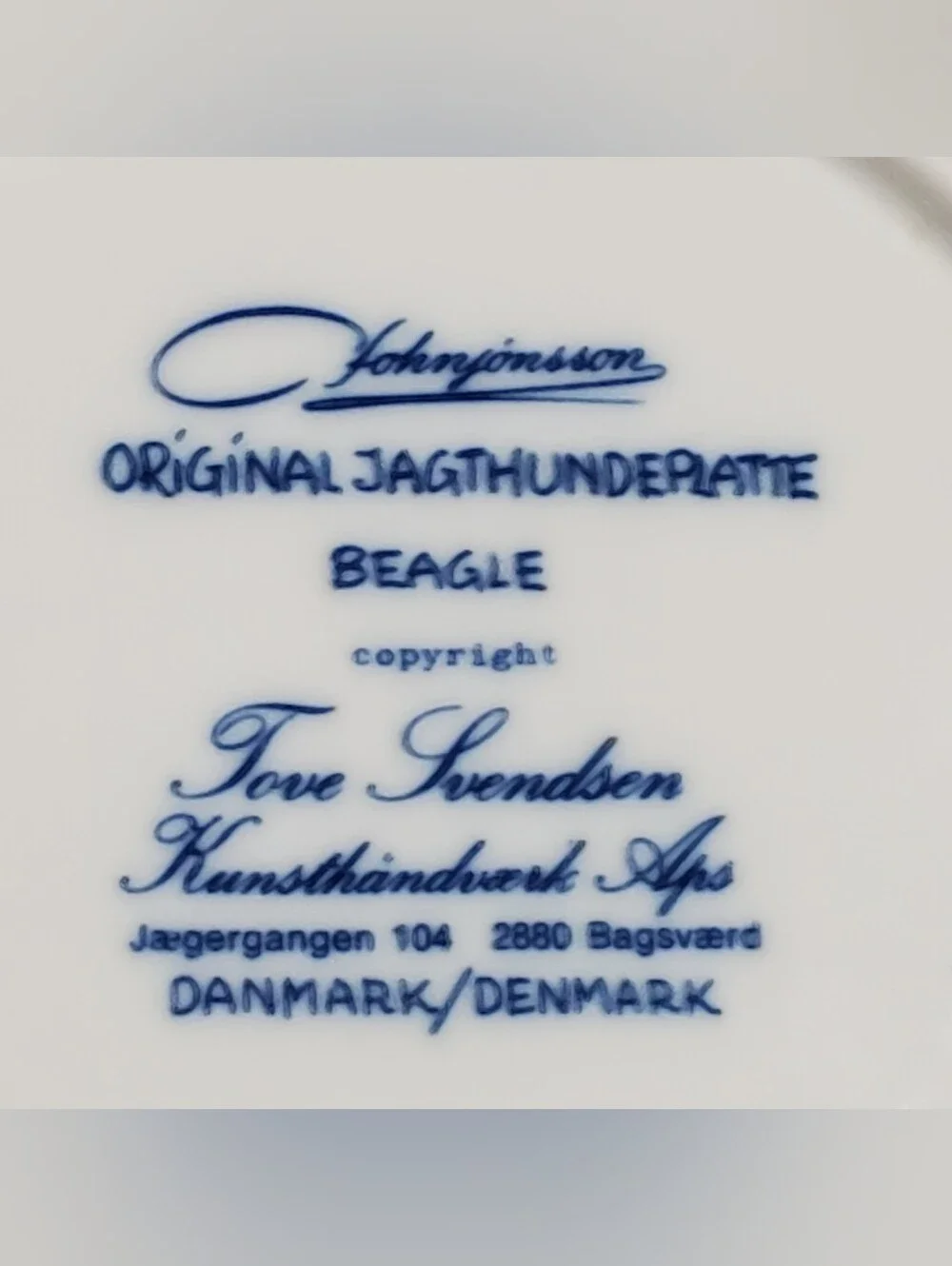 tove svendsen porcelain plate
