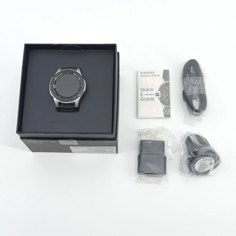 Samsung Galaxy Watch Smartwatch Mens 46mm Silver Bluetooth SM-R800 Fitness NEW