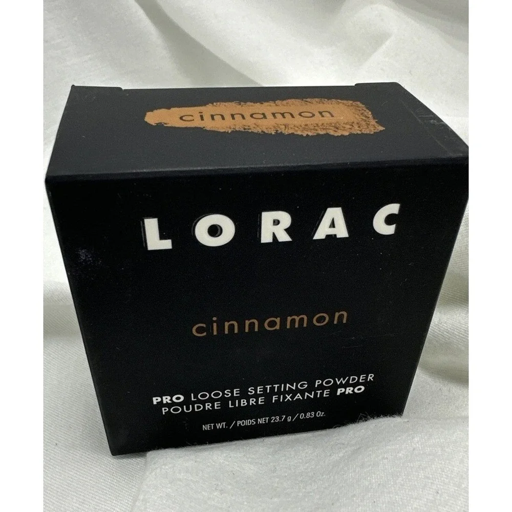 LORAC PRO Loose Setting Powder Cinnamon 0.83oz Matte Finish Deep Skin Tone NEW