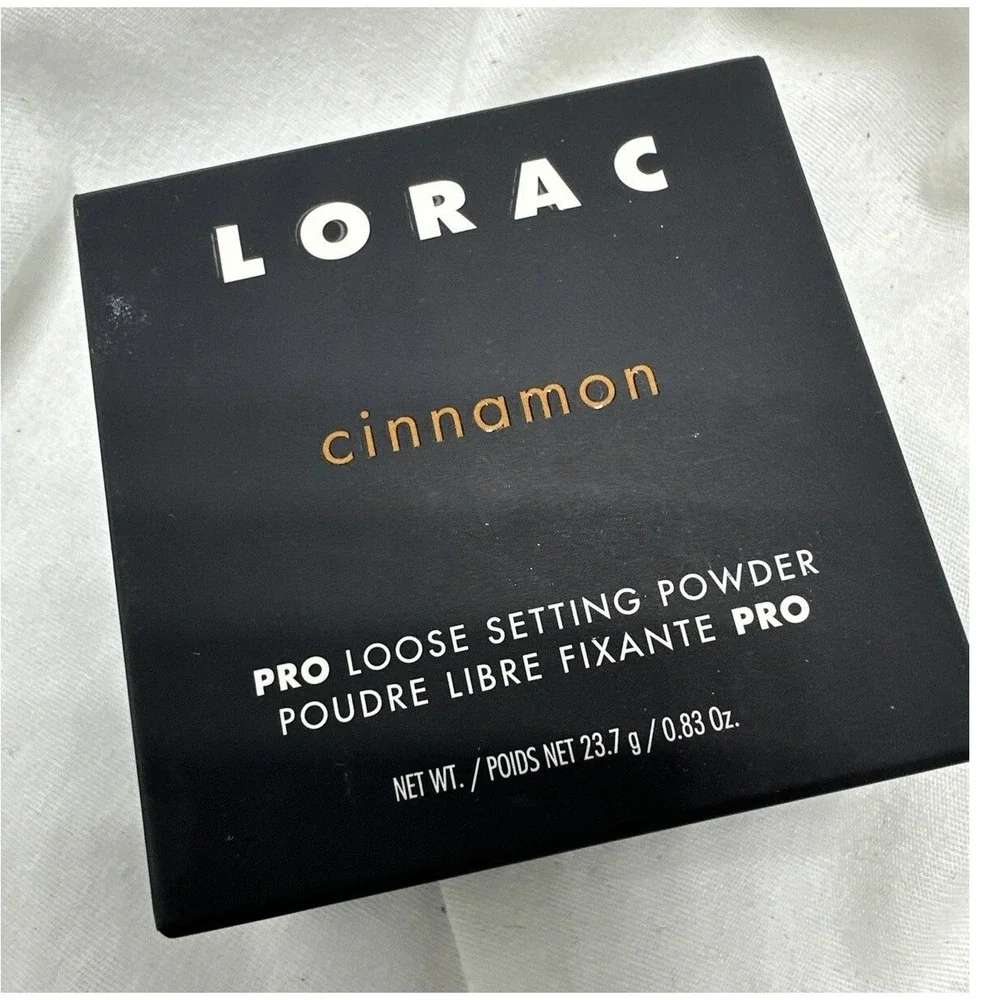 LORAC PRO Loose Setting Powder Cinnamon 0.83oz Matte Finish Deep Skin Tone NEW