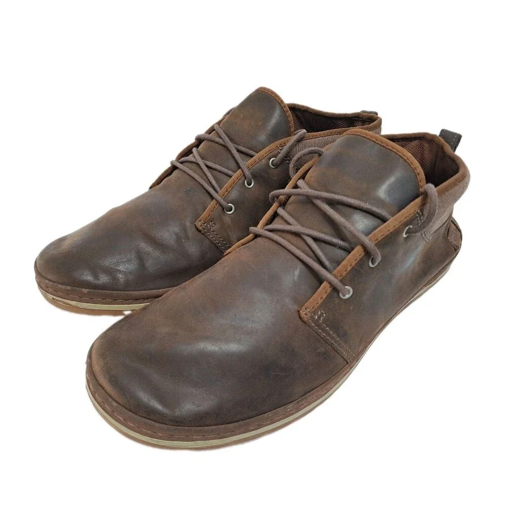 Teva Chukka Boots Cedar Canyon Men's Size 14 Brown Suede Lace Up 1003524 Leather