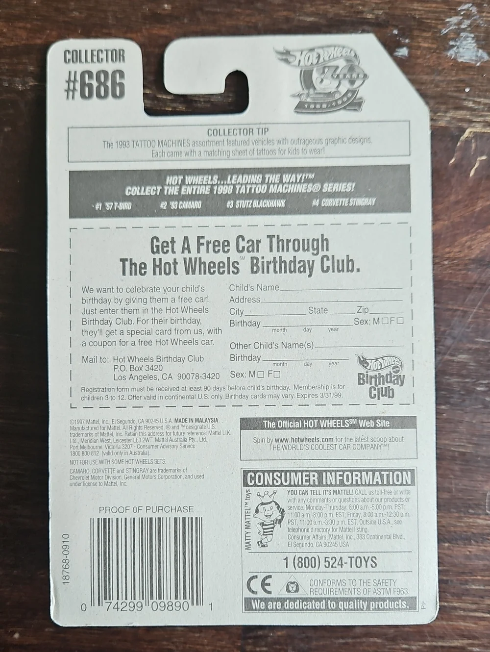Hot Wheels new tags