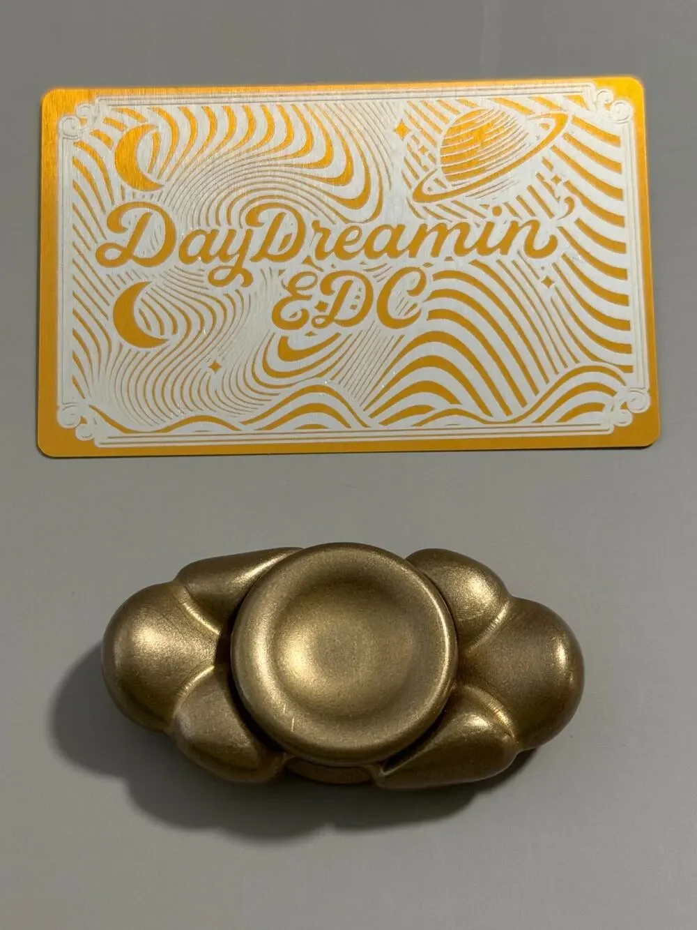 🔥Daydreamin’ EDC Stratus Brass Stone Washed Fidget Spinner🔥