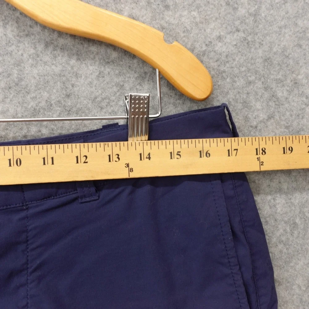 J CREW STRETCH Chino Shorts Mens 33 Navy Blue Golf Performance Tech Utility 34x9