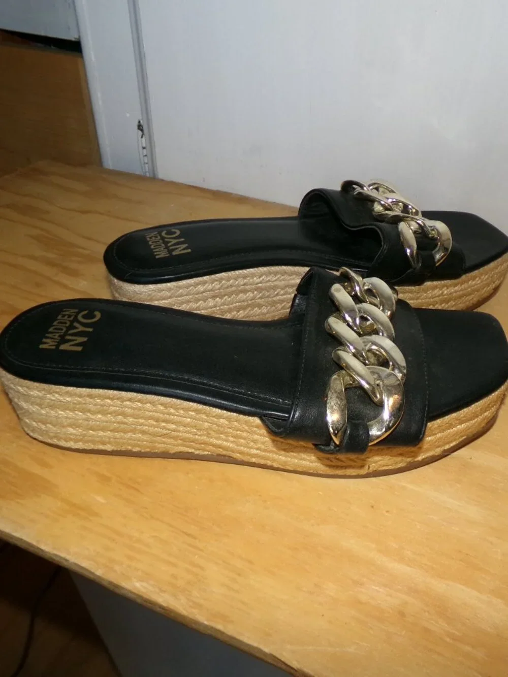 Madden Nyc black espadrille