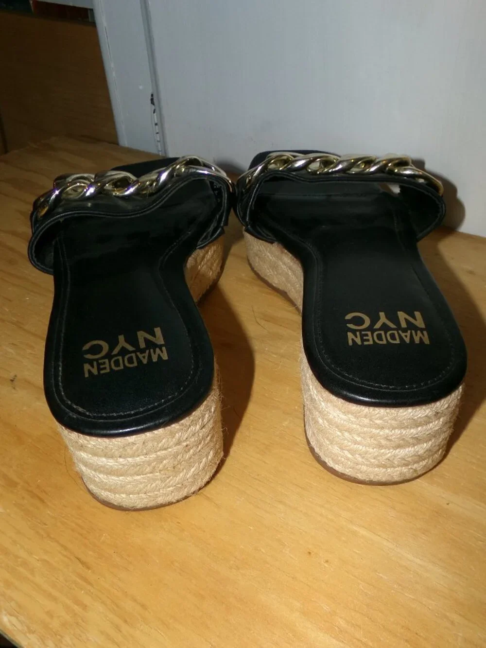 Madden Nyc black espadrille