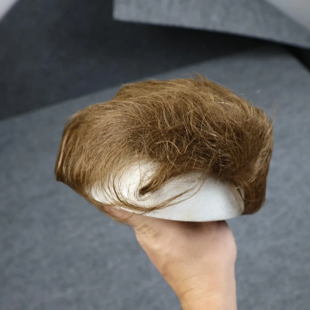 Vintage Helene Curtis 100% Human Hair Topper‎ Brown Made In Japan Wiglet