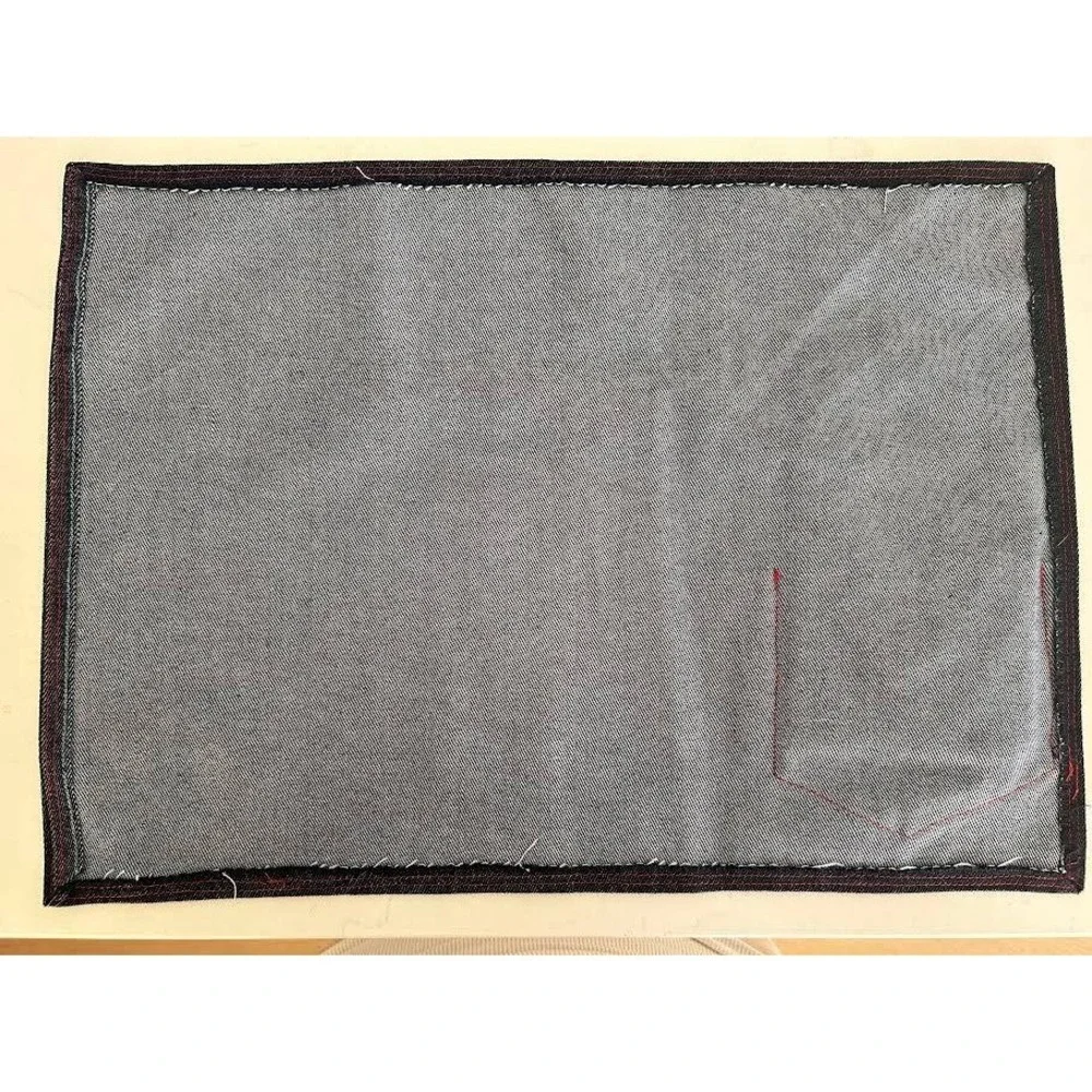 Handmade denim placemats